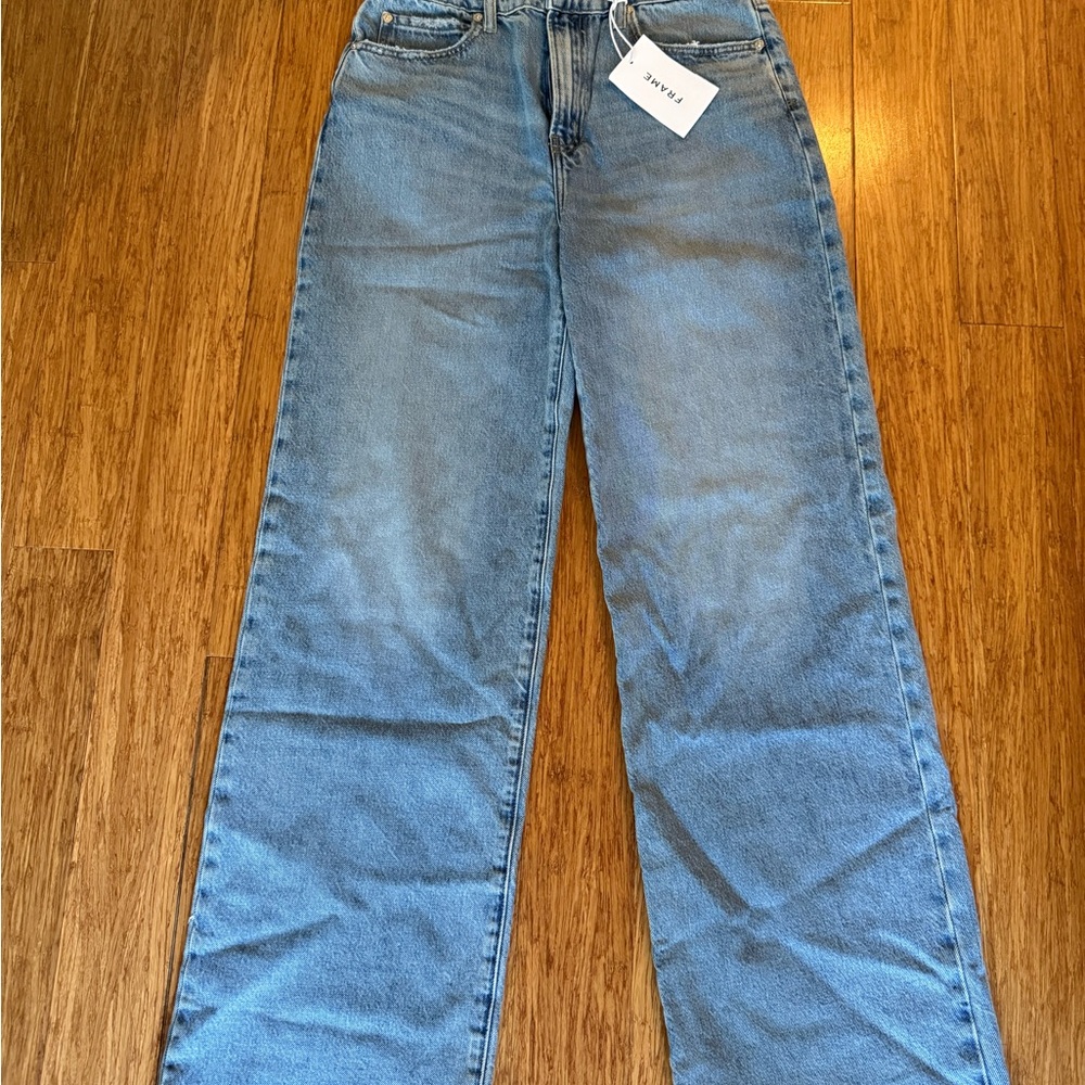 Frame Denim Classic Blue Straight Leg Jeans